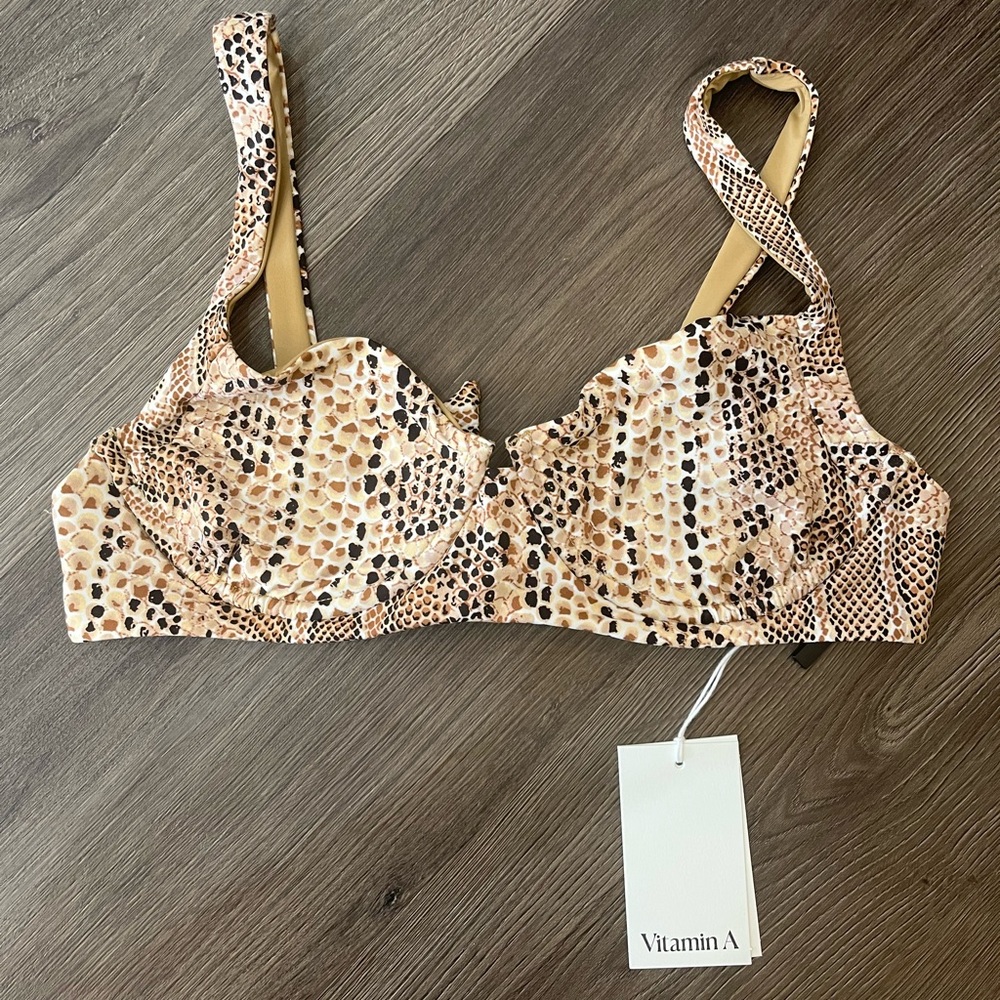 NWT Women’s Vitamin A Snakeskin Bikini